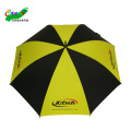 Dhl Blue e Amarelo Promoção Golfe guarda -chuva com material de alça de madeira